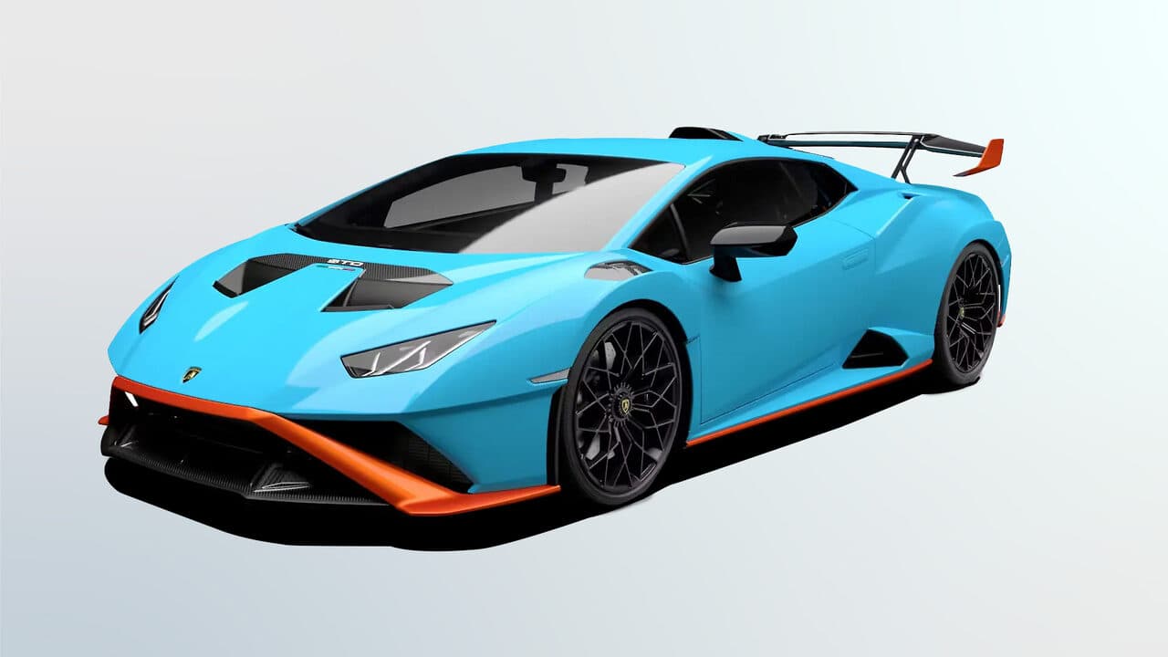 Lamborghini Huracan STO in Blu Laufey