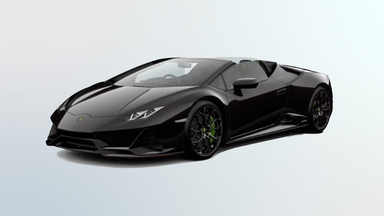 Lamborghini Huracan Evo in Nero Granatus