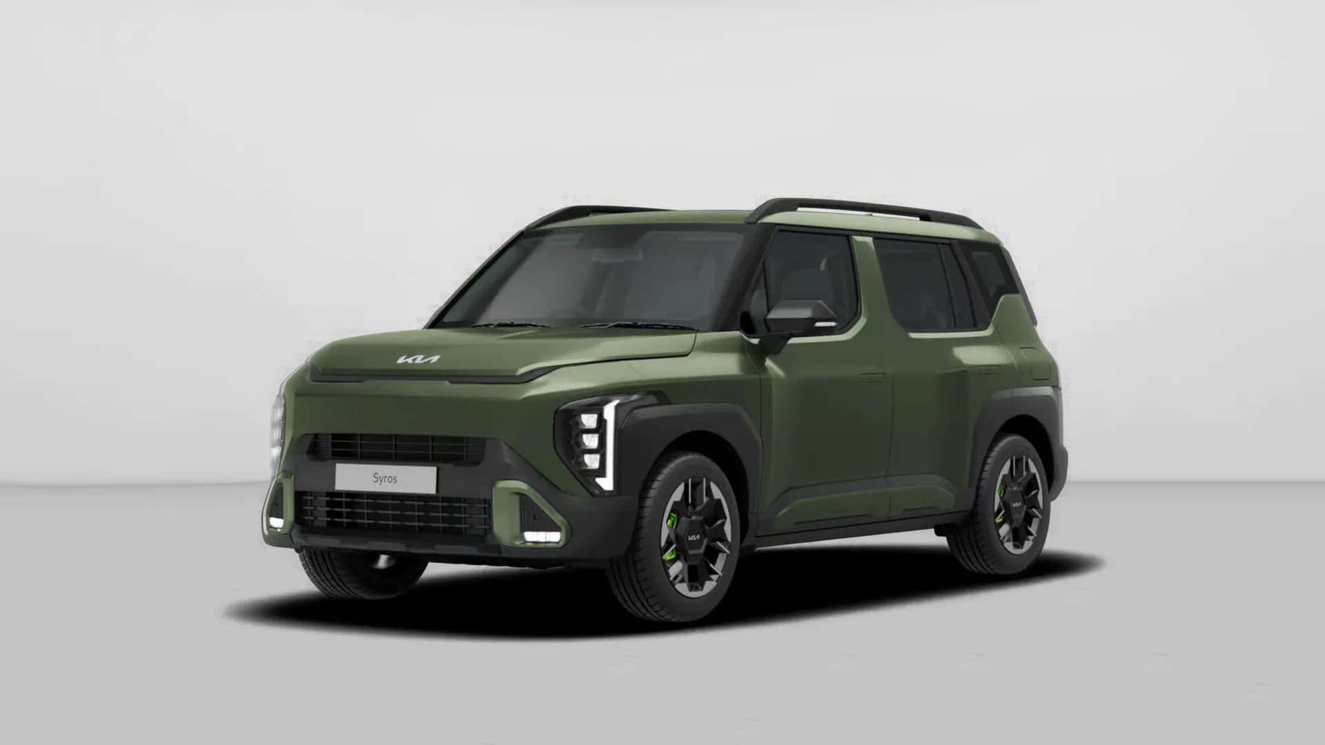 Kia Syros in Kia Syros Pewter Olive