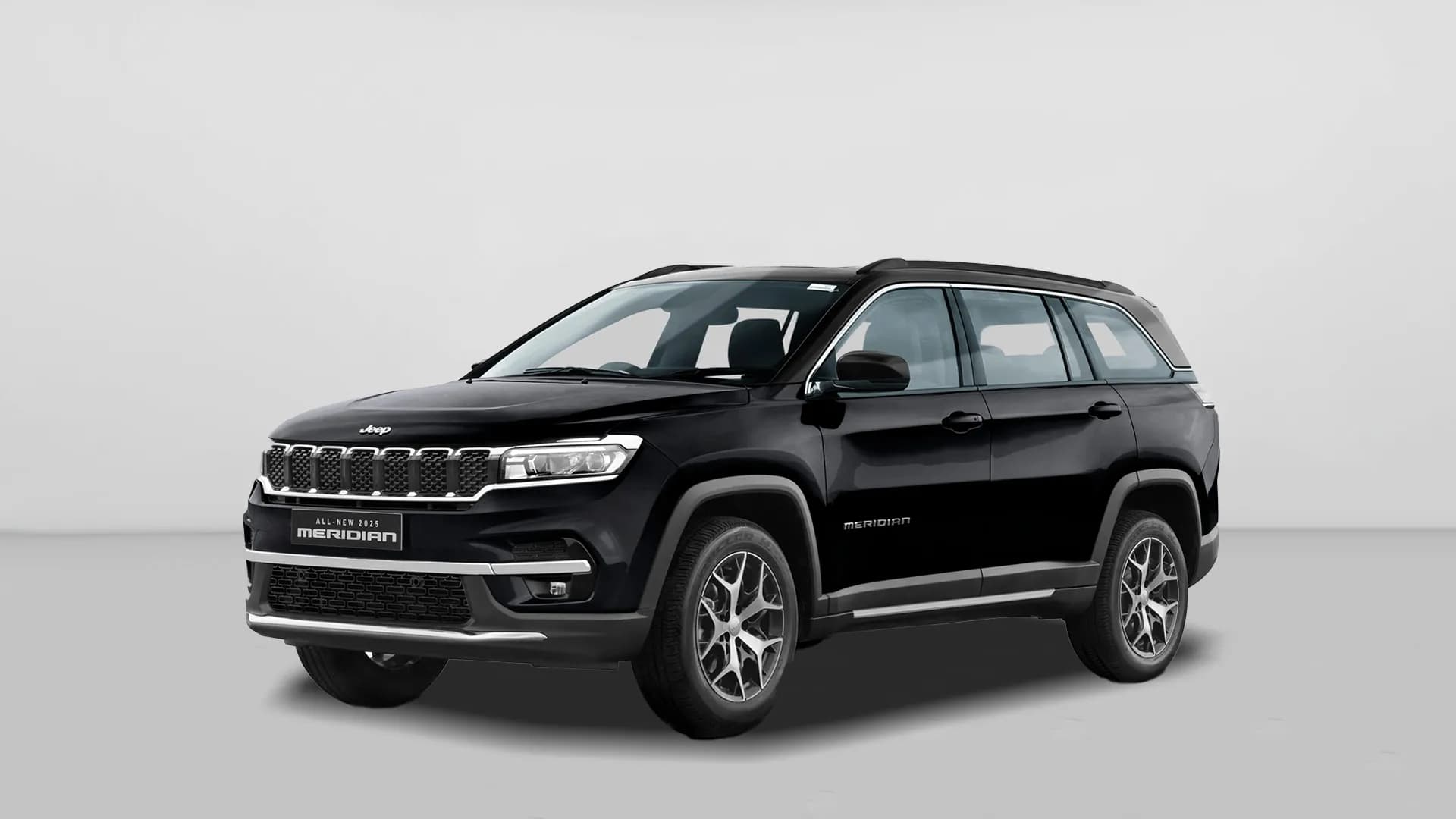 Jeep Meridian in Brilliant Black With Black Roof