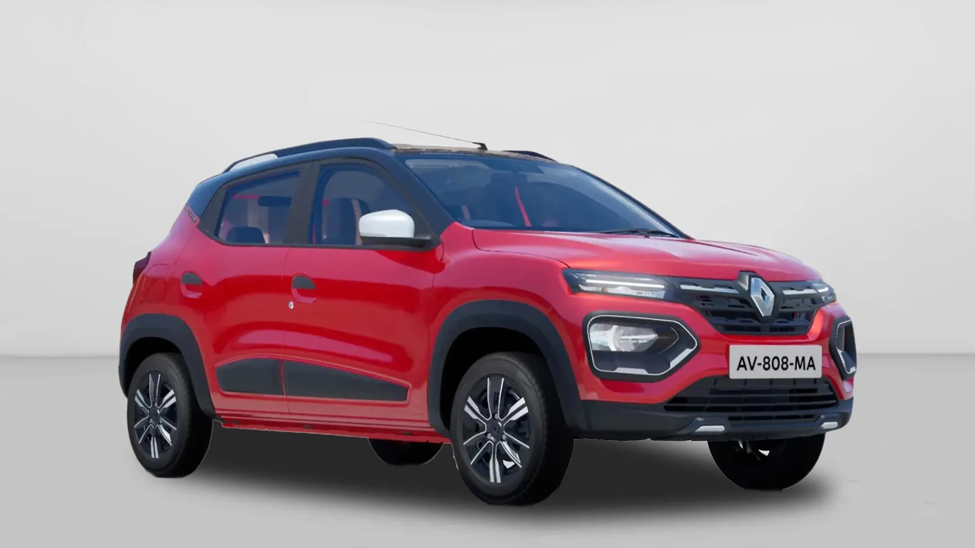 Renault Kwid in Fiery Red With Black Roof