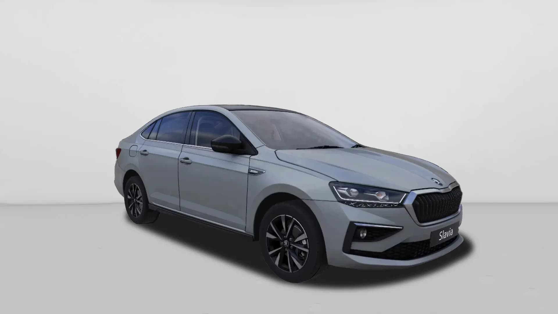 Skoda Slavia in Brilliant Silver With Black Roof