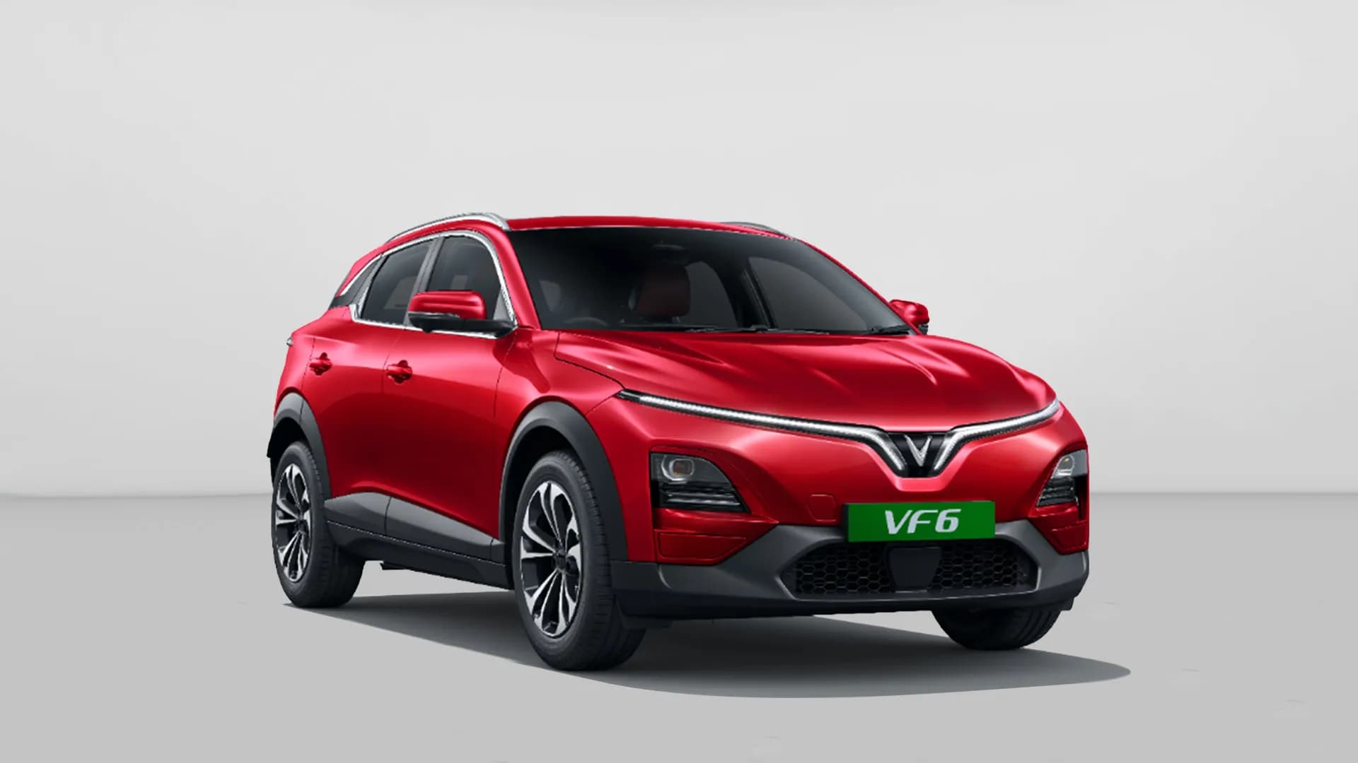 VinFast VF 6 in Crimson Red