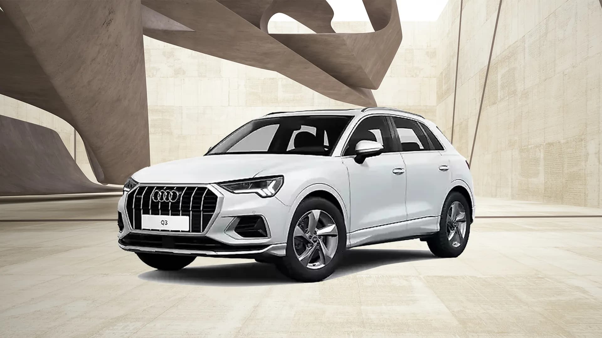 Audi Q3 in Glacier White Metallic