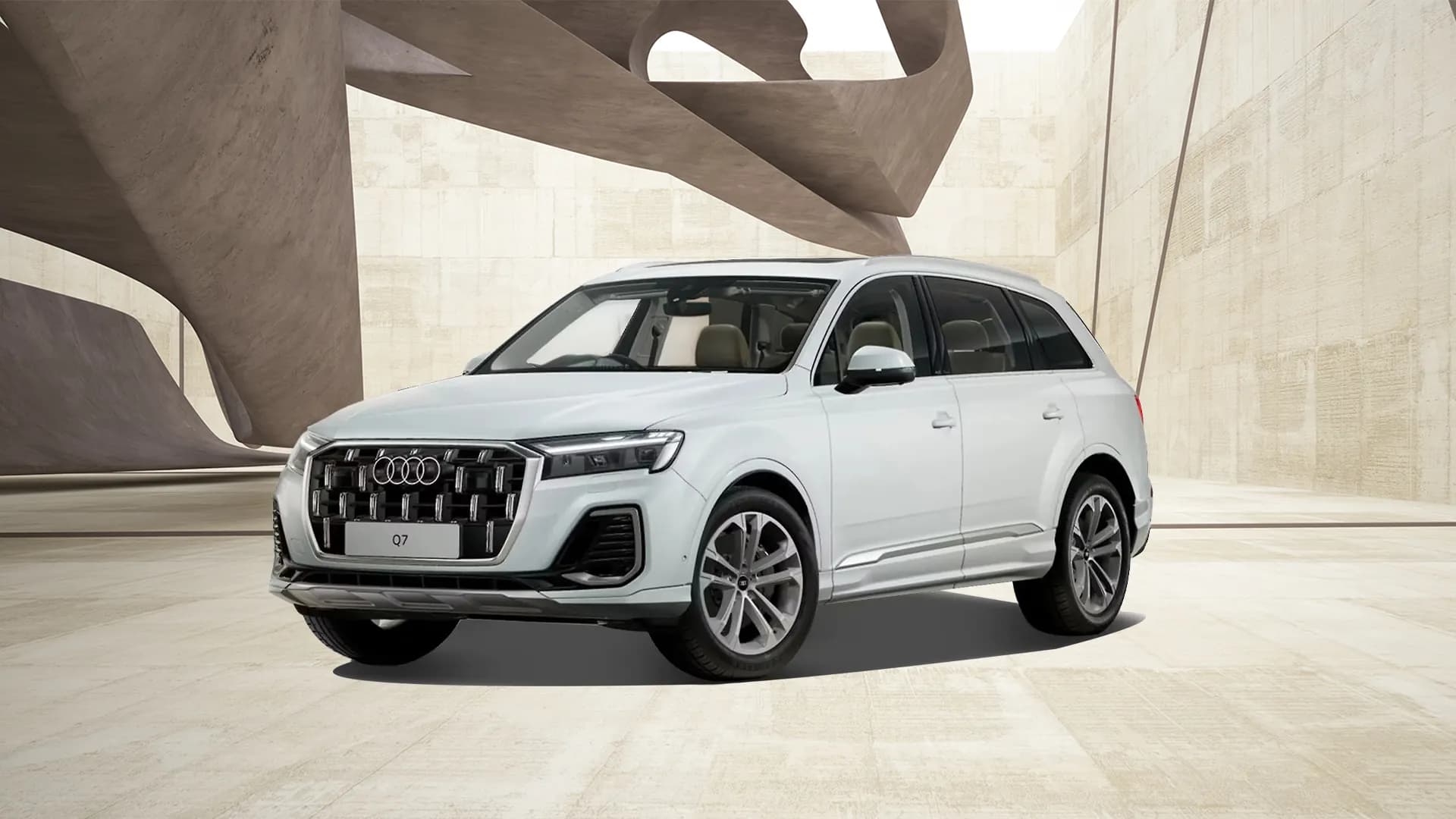 Audi Q7 in Glacier White Metallic