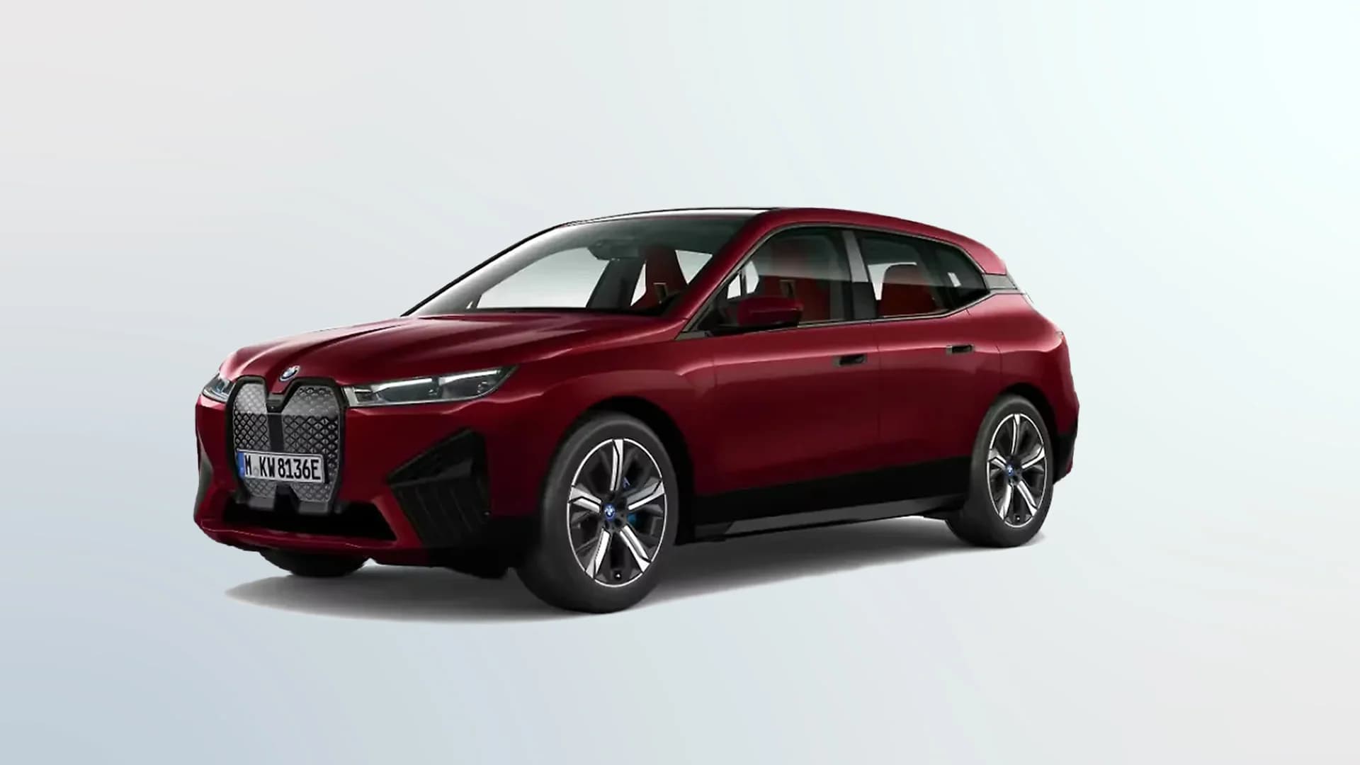 BMW iX in Aventurine Red Metallic